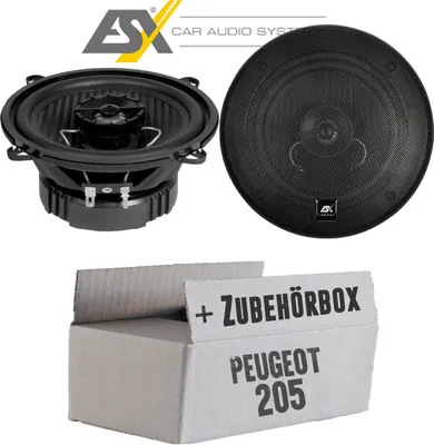 Produktbild von Lautsprecher Boxen ESX HZ52 HORIZON - 13cm Koax Auto Einbausatz - Einbauset passend für Peugeot 205 + Cabrio Front - justSOUND
