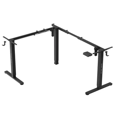 Image de MARK ADLER Xeno 7.6 | Support de bureau réglable en hauteur Piétement de table réglable électriquement | Supports de pieds réglables | Noir