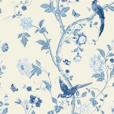 Produktbild von Vliestapete 113390 Laura Ashley Summer Palace Blau