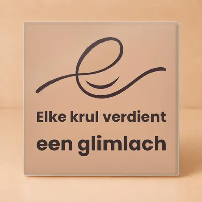Produktbild von Fröhliche Koffiemeester in Nakijkstand Fliese – Inspirierende Kaffeefliese für Kaffeeliebhaber und Kreative - 11 x 11 cm