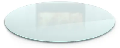 Produktbild von Runde Bodenschutzplatte aus Glas – Glasbodenplatte – Hitzeschutzplatte Ø 90 cm – für Kaminofen – Funkenschutzplatte – Milchglas-Optik – ESG Sicherheitsglas – Dunkelgraphit