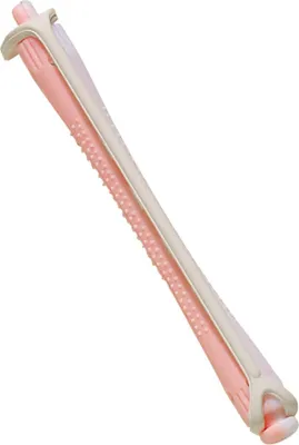 Image de Comair : bigoudis pour permanente, longs, blanc-rose, 7 mm, blanc-rose, lot de 12