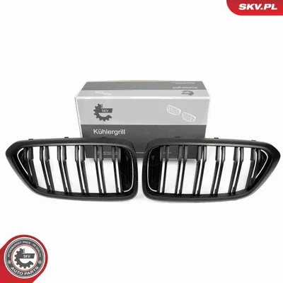 Produktbild von ESEN SKV 66SKV211 Kühlergrill Frontgrill für BMW 6 Gran Turismo (G32) Schwarz-Matt