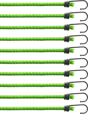 Produktbild von com-four® 10-teiliges Set Gummispanner - Gepäckspanner - Expander mit Haken - Spanngummi zur Ladungssicherung - Spanngurt