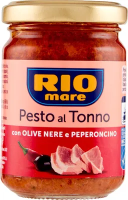 Produktbild von Pesto al Tonno con Olive Nere e Peperoncino 130g - Rio Mare