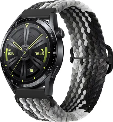 Produktbild von BStrap Elastic Nylon Armband für Garmin Vivoactive 3, black qiao