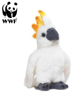Obrázok produktu pre WWF plyšová hračka papagáj kakadu (so zvukom, 14 cm) realistická plyšová hračka