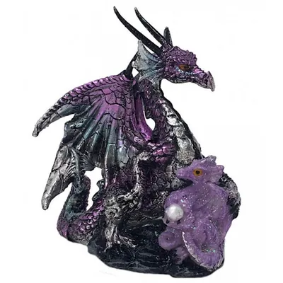 Produktbild von Drache lila mit Babydrache