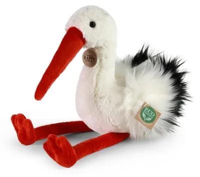 Image de Cigogne en peluche 39 cm ECO-FRIENDLY