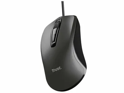 Produktbild von Trust 24657, Beidhändig, Optisch, USB Typ-A, 1200 DPI, Schwarz
