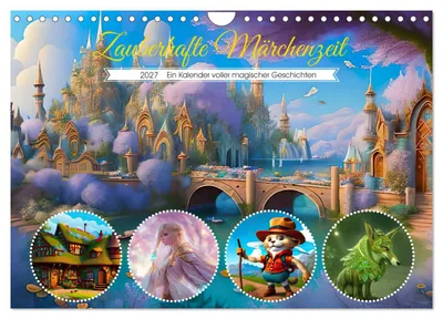 Produktbild von Zauberhafte Märchenzeit (Wandkalender 2027 DIN A4 quer), CALVENDO Monatskalender