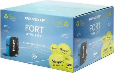 Produktbild von Dunlop Fort Xtra Life Tennisbälle Box Durchsichtig 72 Balls Durchsichtig 72 Balls