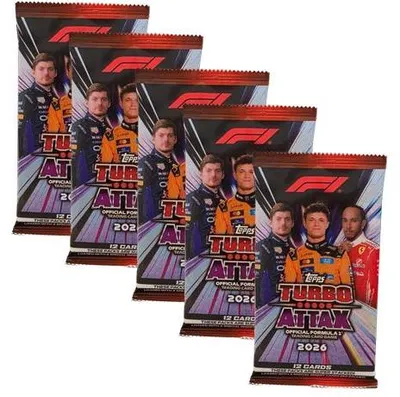Produktbild von Topps Turbo Attax 2026 – 5 Booster Bundle mit 30 Karten