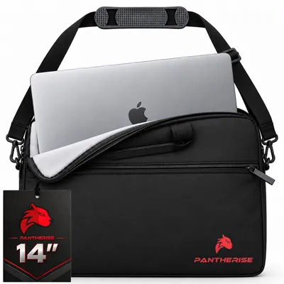 Produktbild von Pantherise Laptop Tasche 14 Zoll Hülle Sleeve Notebook Case Schwarz