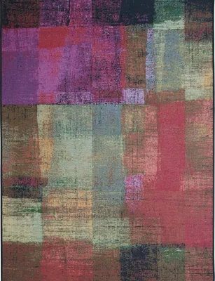Zdjęcie produktu dla Dywan w stylu vintage do wnętrz i na zewnątrz, wielokolorowy, zielony, 160 x 230 cm