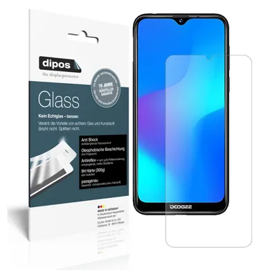 Produktbild von 2x Schutzfolie für Doogee Y8 matt - Anti-Shock 9H Folie Glass Kunststoffglas