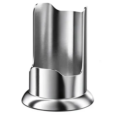 Produktbild von Topfdeckelhalter Küche aus Edelstahl, Kochlöffelhalter und Küchenutensilienhalter, standsicher, platzsparend, für Topfdeckel, Löffel und Pfannenwender