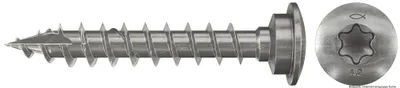 Produktbild von fischer Pfostenschraube 7,0 x 50 mm, nicht rostender Stahl A2, 50 Stück