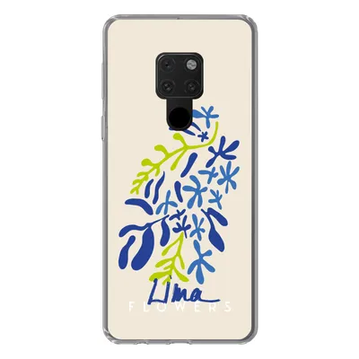 Produktbild von MuchoWow® Handyhülle Schutzhülle Hülle für Huawei P40 Lite Blume - Blätter - Lima Silikon Softcase Handy Hülle - Handy