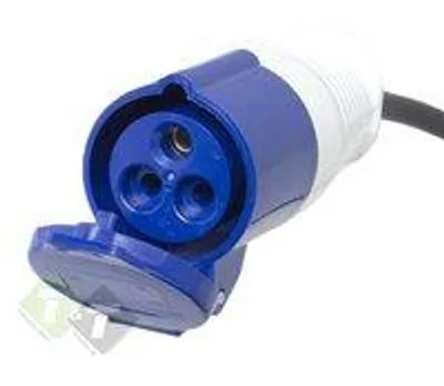 Produktbild von Verlängerungskabel CEE 200/250V 16A blau 20m.