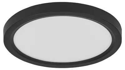 Produktbild von OSRAM LED-Deckenleuchte, 16W, 3000K, 1200lm, warmweiß, IP20, dimmbar, schwarz, Ø19,5 cm