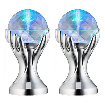 Produktbild von 2x LED Partyleuchte Hand Discokugel 360° Lichteffekt Rotation Partylicht Disco Party Projektor Discolicht Kugel