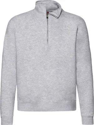 Produktbild von Premium-Sweatshirt Zip Neck Sweat - Heather Grau, M