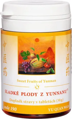 Produktbild von 190 Süsse früchte des Yunnan (YU QUAN WAN), 100 tbl