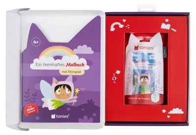 Produktbild von Tonies Ein feenhaftes Malbuch + Kreativ-Tonie Fee Bundle