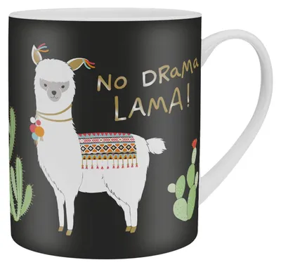 Zdjęcie produktu dla Sheepworld Lama, pojedynczy obraz, 0,6 l, wielokolorowy, porcelana, uniwersalny, 1 osoba