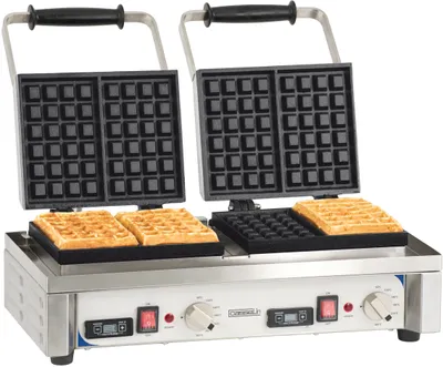 Produktbild von Casselin CG90D, 4 Waffel(n), Rechteckig, Edelstahl, Eisenguss, Edelstahl, 3200 W