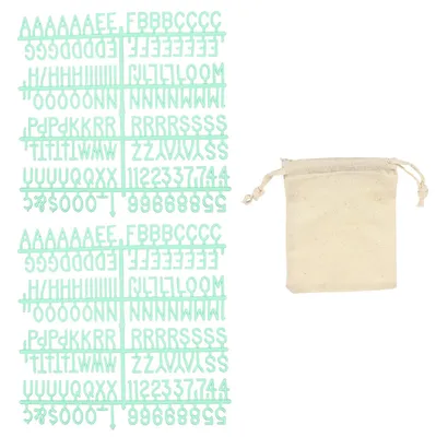 Kunststoffbuchstaben-Set, 294 Stück, grün, für Filzbuchstaben-Brett