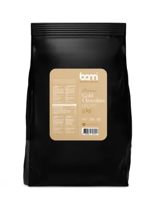 Produktbild von BAM Gold Goldene Schokolade - Kuvertüre - Schokoladen Drops - 5 kg