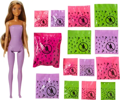 Image de Poupée Barbie Color Reveal et animal domestique, sirène Fantasy Fashion