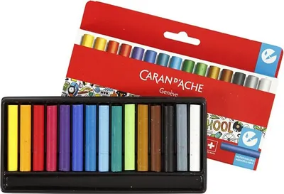 Produktbild von Caran d'Ache Swisscolor Wachs-Aquarellstifte, 15 Farben