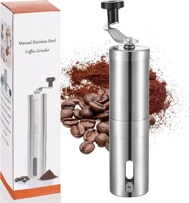 Produktbild von Kaffeemühle Manuelle Mühle zum Mahlen von Kaffee aus Edelstahl,40 g Hand Kaffeemühle Espressomühle