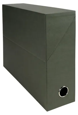 Produktbild von Exacompta 5 Transferboxen Leinenpapier A4 Rücken 90 mm Grün