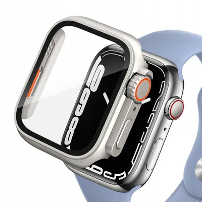 Produktbild von Tech-Protect Defense 360 pouzdro s ochranným sklem na Apple Watch 4/5/6/SE 44mm, titanium