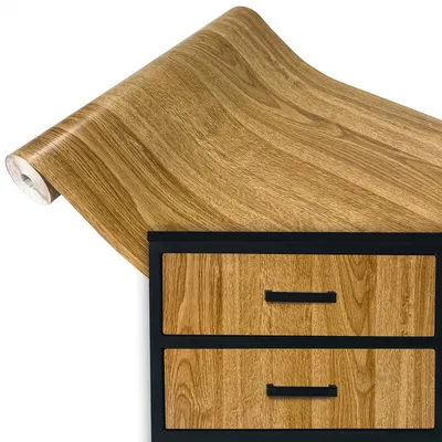 Produktbild von Klebefolie Möbel 45x100 cm - Natürliche Eiche - Möbelfolie selbstklebend in Holzoptik - Folie für Möbel zur schnellen Renovierung von Türen, Schränken und Regalen - Möbelfolie dekorativ und pflegeleicht