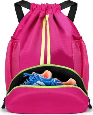 Image de Football Sac de gymnastique Sac à dos Cordon de serrage Sac de gym imperméable