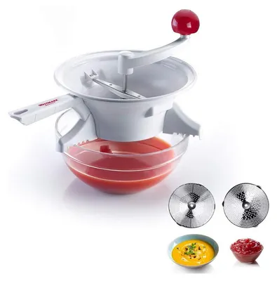 Imagen del producto de WESTMARK Passiermaschine Ø14cm weiß 2 Scheiben 1 Stck. 129553 (EKB)