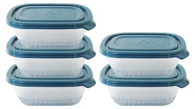 Obrázek produktu pro Omgoods – Sada 5 úložných nádob na potraviny s víkem, objem 500 ml