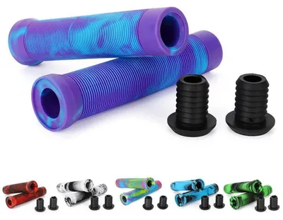 Obrázok produktu pre Rukoväte na riadidlá, stunt skúter, bicykel, BMX, horské bicykle, 145 mm, zmiešaná farba, materiál TPR