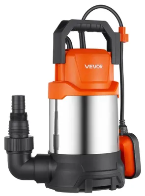 Immagine prodotto di Pompa sommergibile da 750 W - Capacità di 20.000 litri/ora - Altezza di sollevamento di 9 metri
