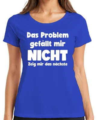 Obrázok produktu pre Neukazujte mi ďalšie sarkastické humorné dámske tričko, modré, S