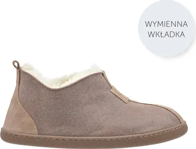 Image de Vanuba Kalahari Chaussons en peau d'agneau Femme Chaussures - Badelats Femme Chaussons - Cuir Laine Pantoufles Femme - Chaussures confortables Femme Chaussons en peau d'agneau - 37 EU Cuir Résine Beige Blanc