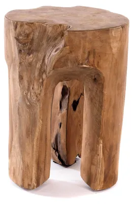 Produktbild von Hocker aus Altholz | 41x29x29 cm (HxBxT), Natur | Sitzhocker
