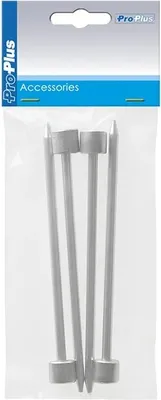 Image de Piquet roche 15cm aluminium 4 pièces en poly-sac