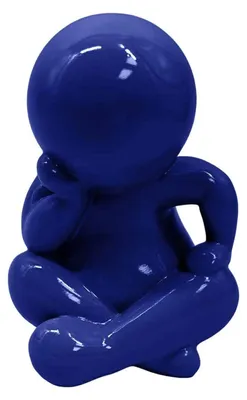 Produktbild von Present Time - Ornament Amigo Sitting Large - Kobaltblau - 24x21x34.8cm