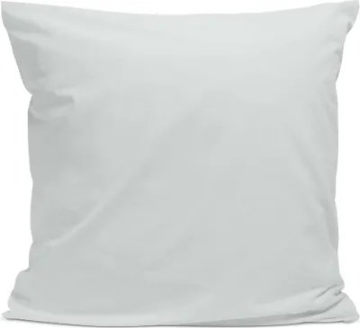 Image de Bleu Calin Taie d'oreiller 100% Percale de coton - Gris clair - 65x65cm